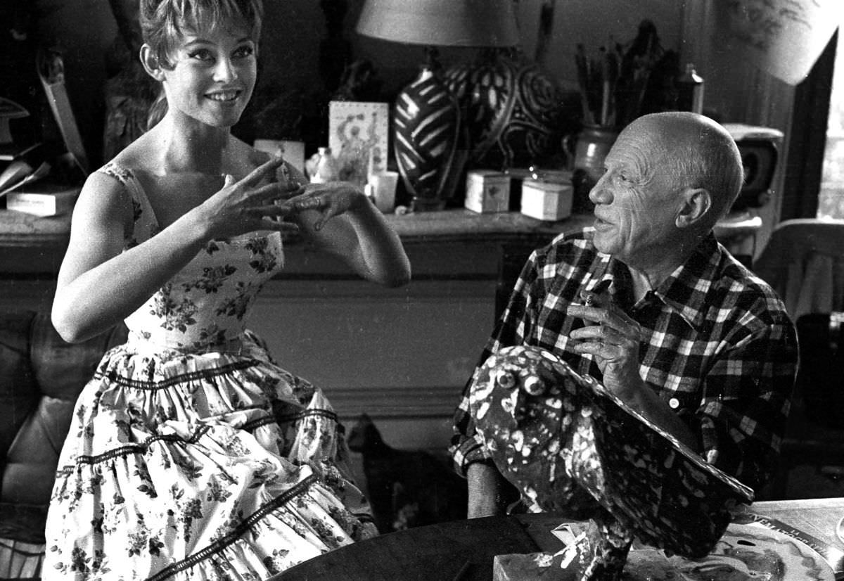 When Brigitte Bardot Met Pablo Picasso: An Encounter Of Two Icons In 1956