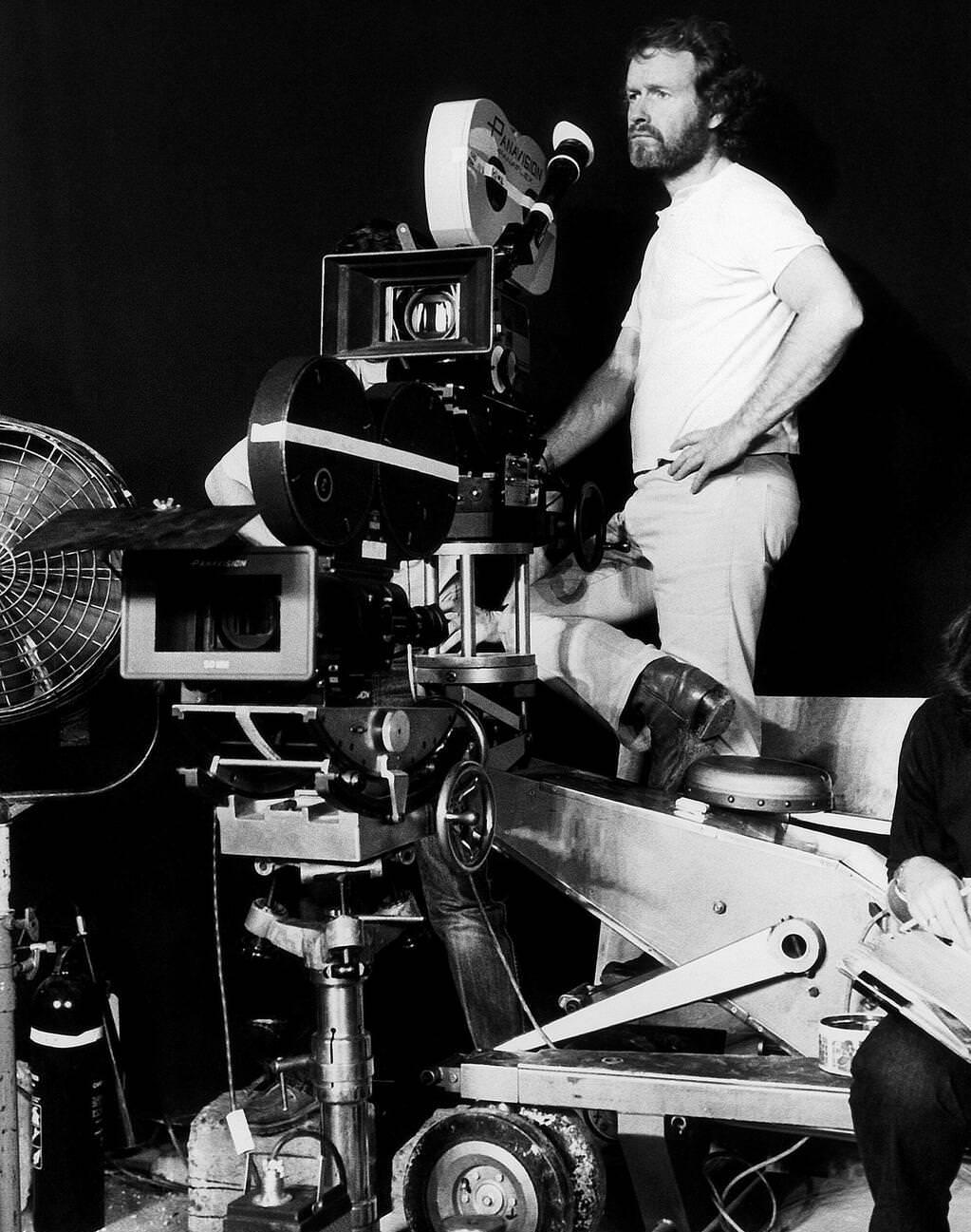 Ridley Scott On The Set Of 'Alien', 1979.