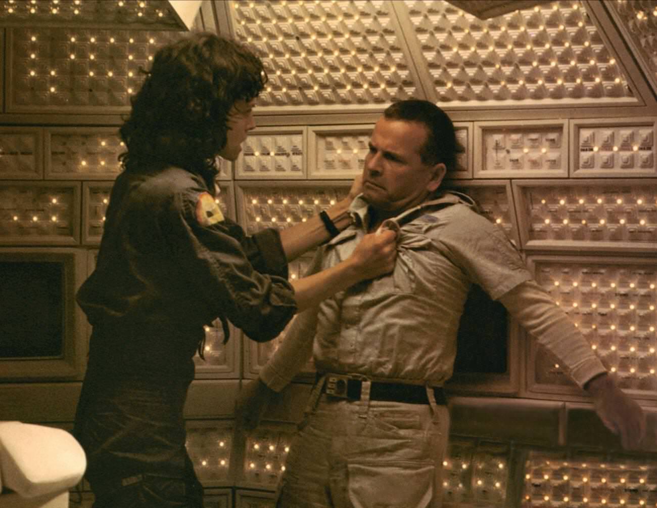 Sigourney Weaver And Ian Holm In 'Alien', 1979.