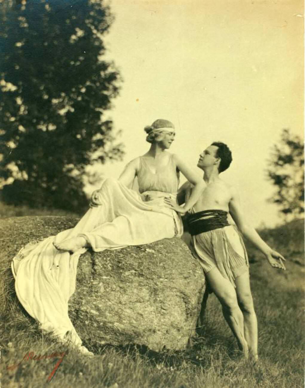 Ruth St. Denis And Ted Shawn At Mariarden, 1920S.