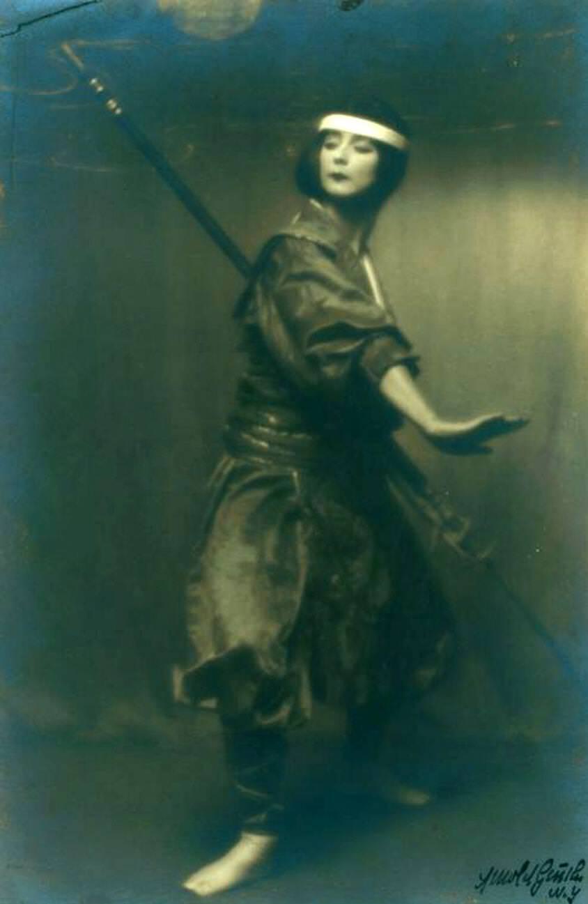 Ruth St. Denis Spear Dance From Omika, 1910S.