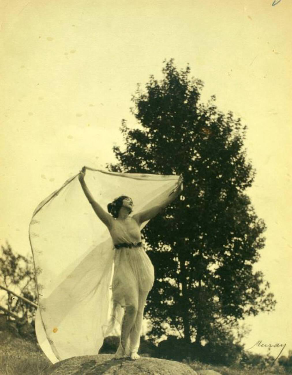 Ruth St. Denis, A Personal Study Taken Out Of Doors At Maria, 1910S.