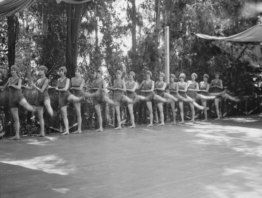Ruth St. Denis Dancers. A Genthe Photograph, 1910S.