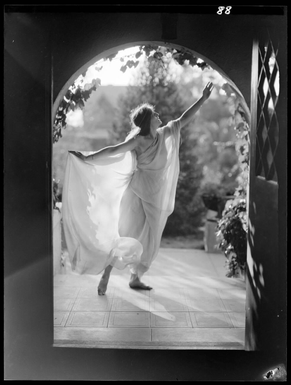 Ruth St. Denis Dancers. A Genthe Photograph, 1910S.