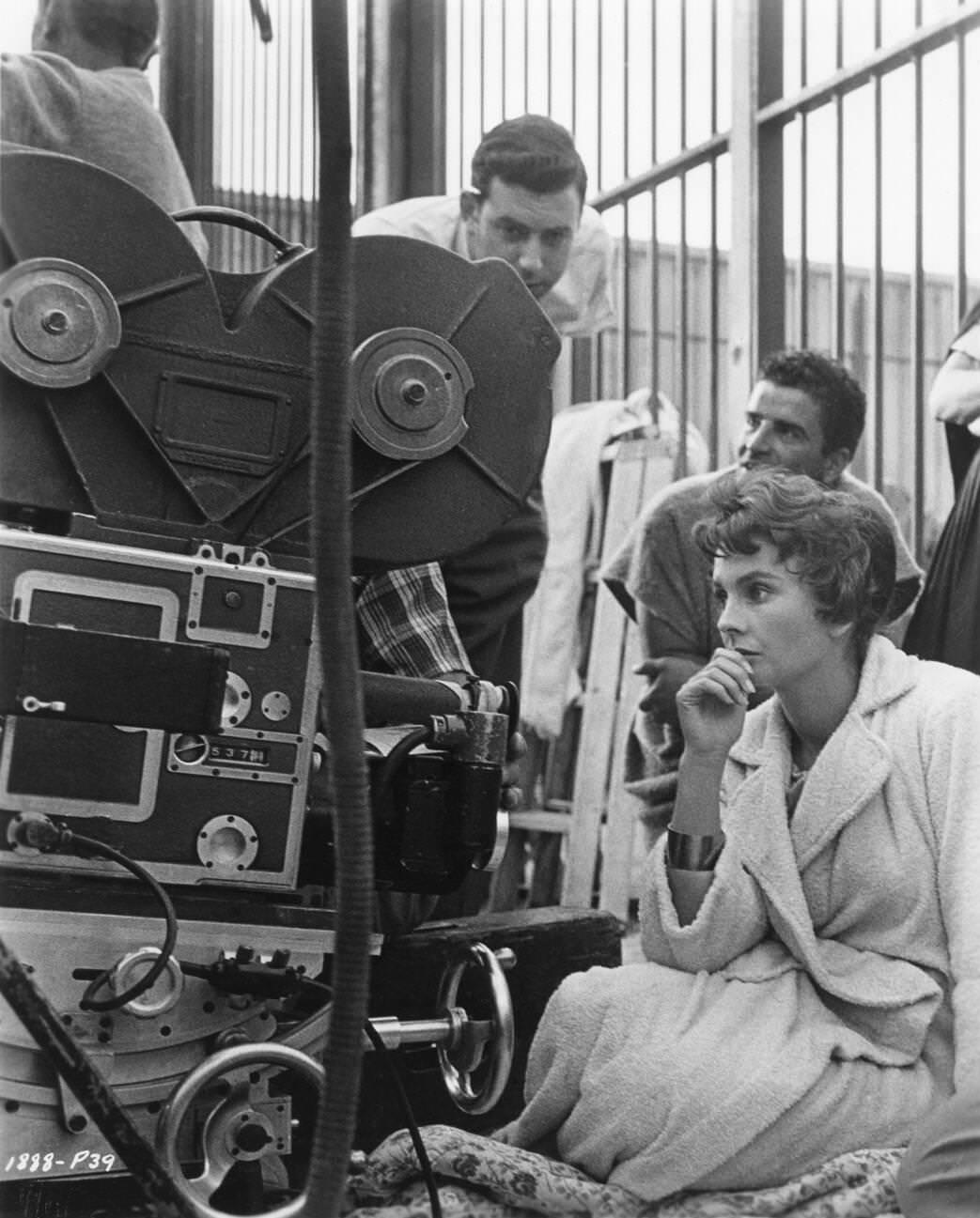 Jean Simmons On The Set Of Spartacus, 1960.