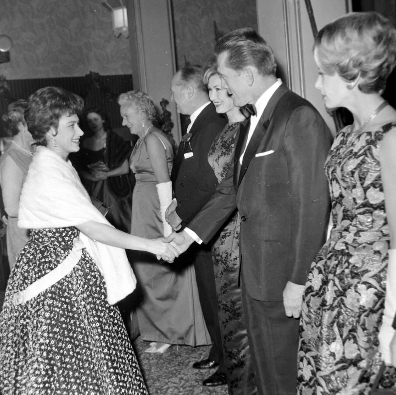 Princess Margaret With Kirk Douglas, 1960.
