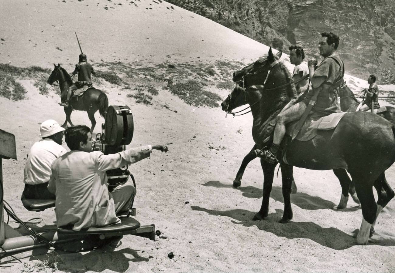 Stanley Kubrick On Location In Spain For The Film Spartacus, 1960.