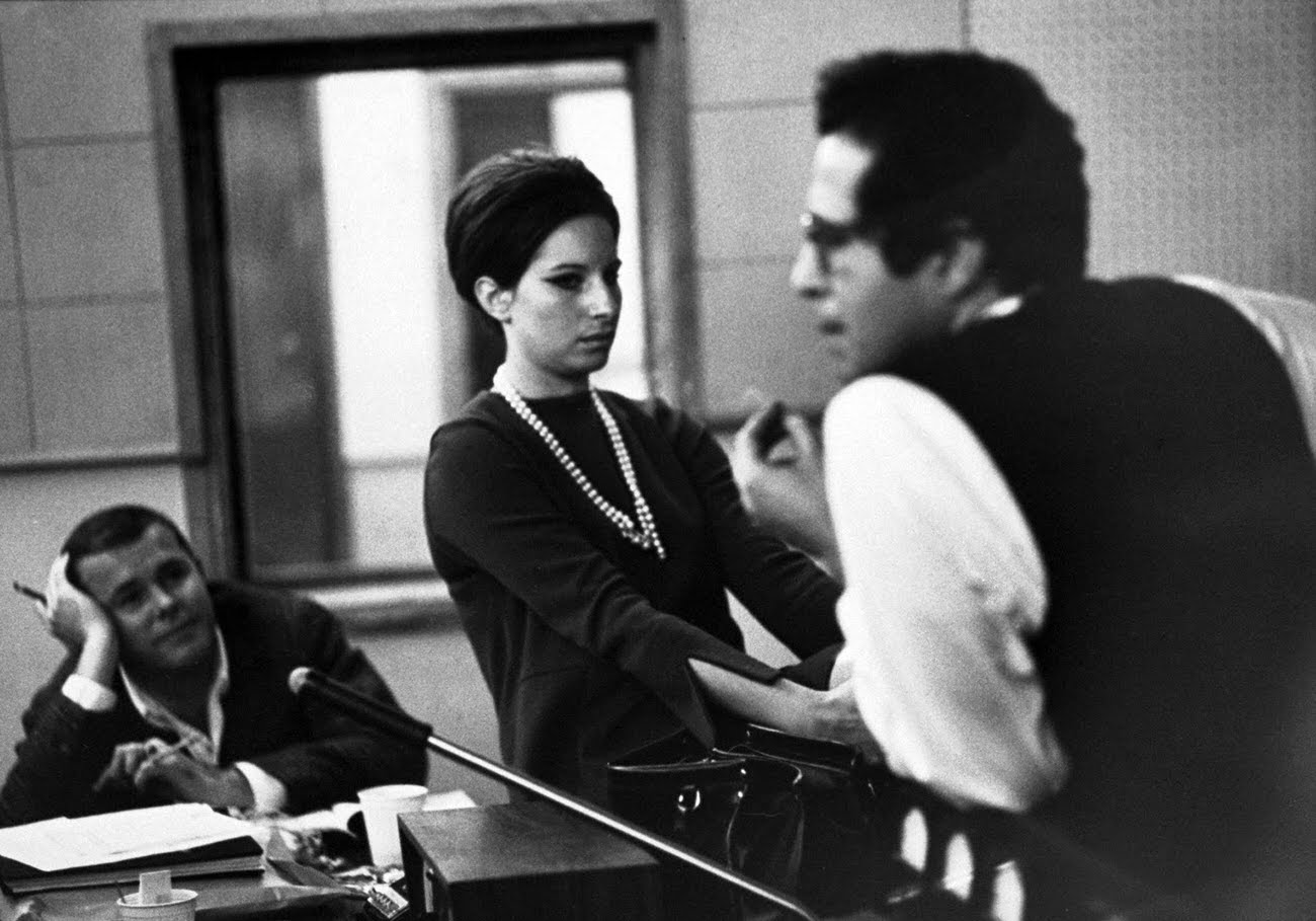 In [A] Tv Recording Studio Session, Barbra, Listening To A Song Being Played Back, Vacillates Wildly Between Doubt, Delight And Despair.