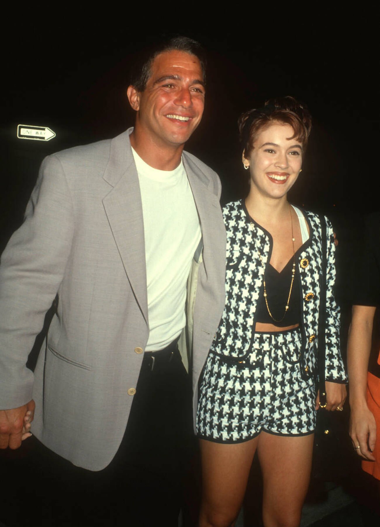 Tony Danza And Alyssa Milano At The Terminator 2 Premiere, 1991.