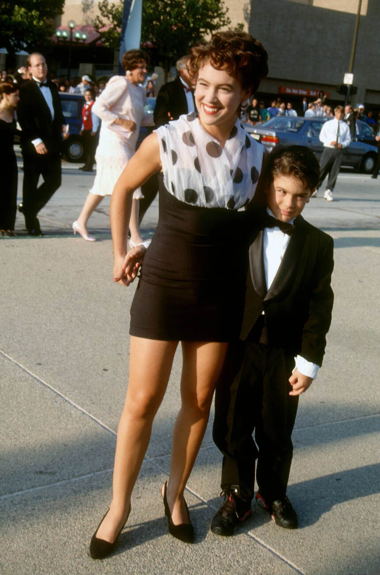 Alyssa Milano And Cory Milano At The 43Rd Annual Primetime Emmy Awards, 1991.