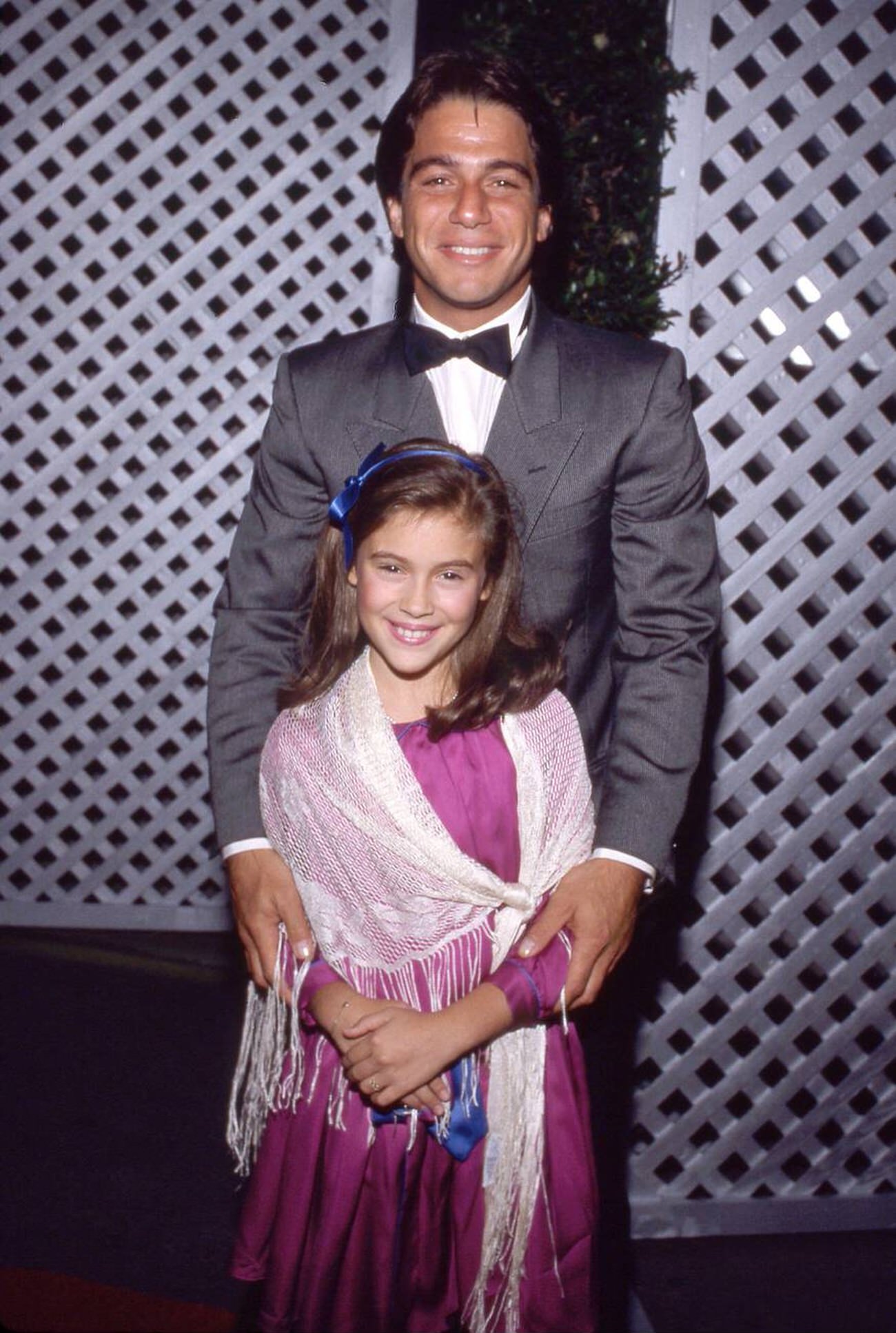 Tony Danza And Alyssa Milano At The Screen Actors Guild 50Th Anniversary Party, 1984.
