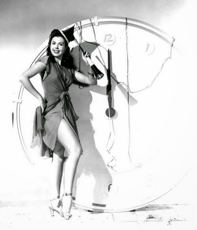 Ann Miller Legs Up For New Year In 1945, Capturing A Night Of Dazzling Dance