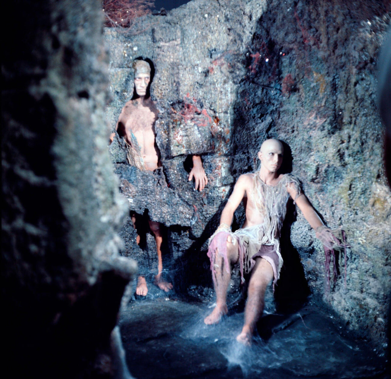Two Background Actors In Costumes On The Set Of &Amp;Quot;Barbarella&Amp;Quot;, 1967.