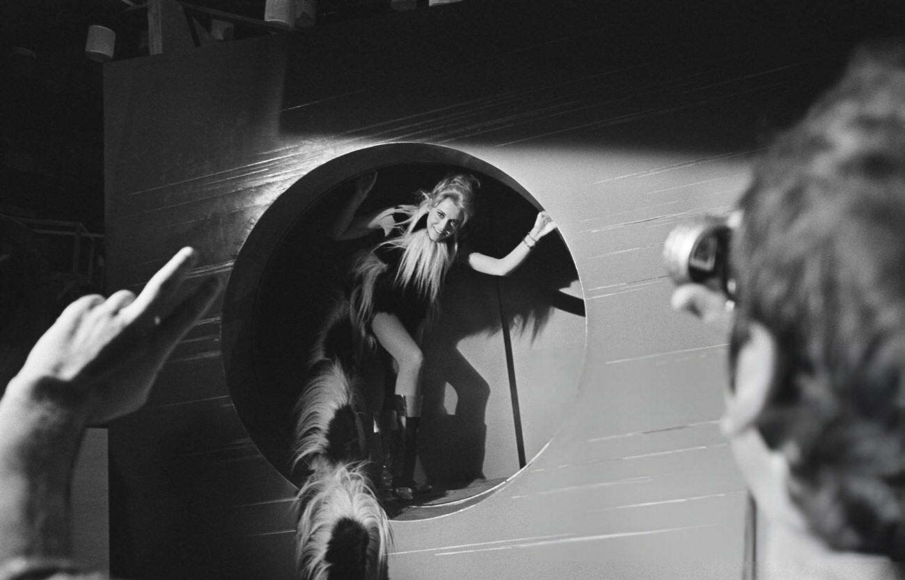 Roger Vadim Directing Jane Fonda In A Scene From &Amp;Quot;Barbarella&Amp;Quot;, 1967.