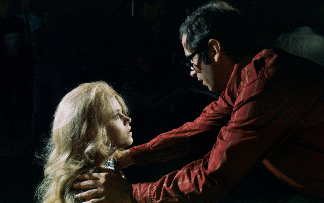 Roger Vadim Directing Jane Fonda In A Scene From &Amp;Quot;Barbarella&Amp;Quot;, 1967.