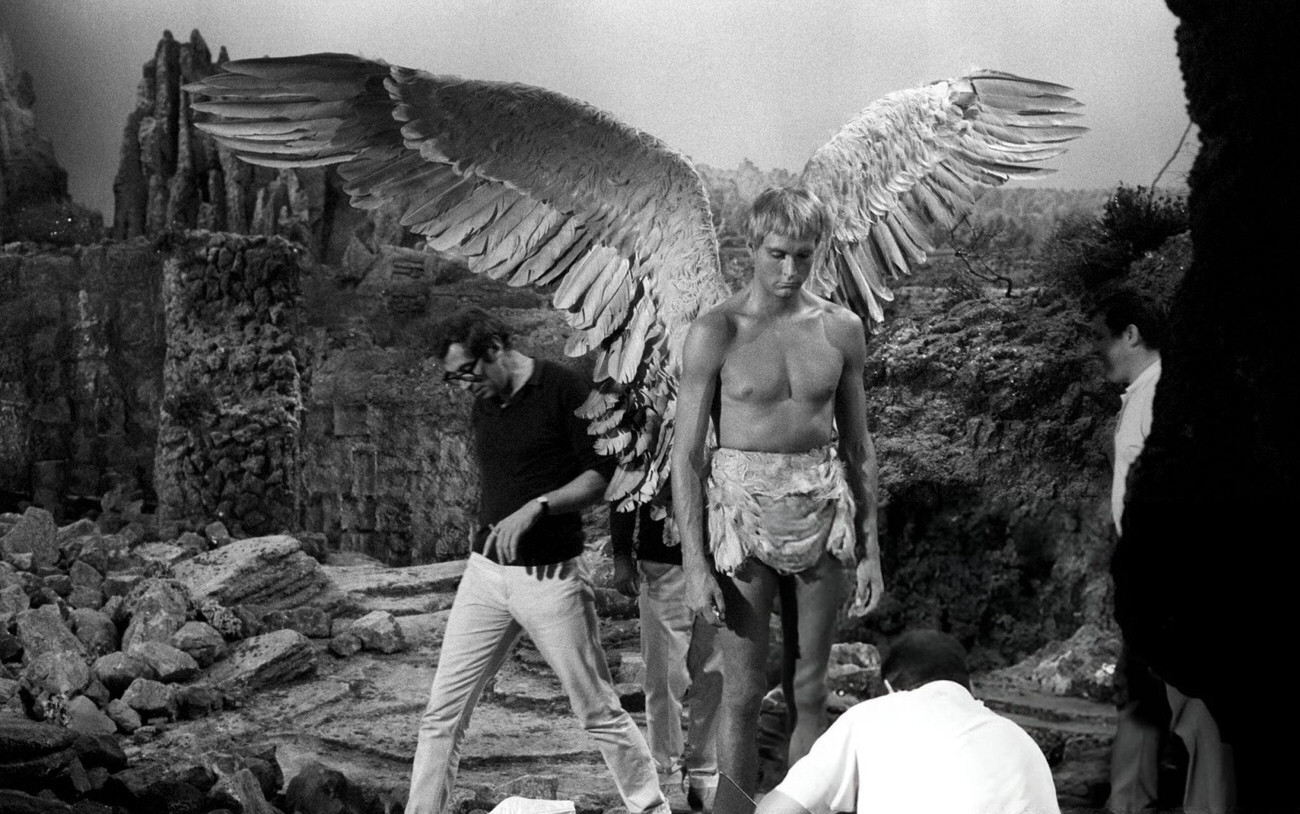 John Phillip Law On The Set Of &Amp;Quot;Barbarella&Amp;Quot;, 1967.