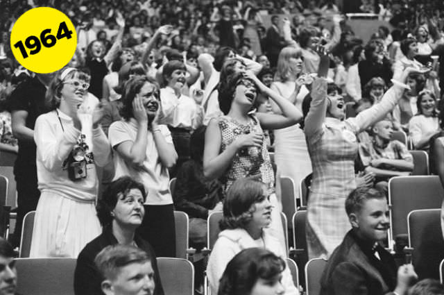 Beatlemania In Full Swing: Capturing The Frenzy Of Beatles Fangirls In The Mid-60S