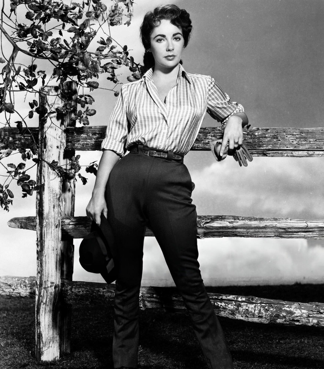 Elizabeth Taylor On The Set Of ‘Giant’, 1956