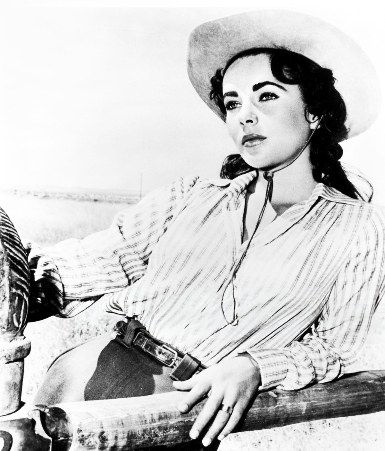 Elizabeth Taylor In A Still From ‘Giant’, 1956