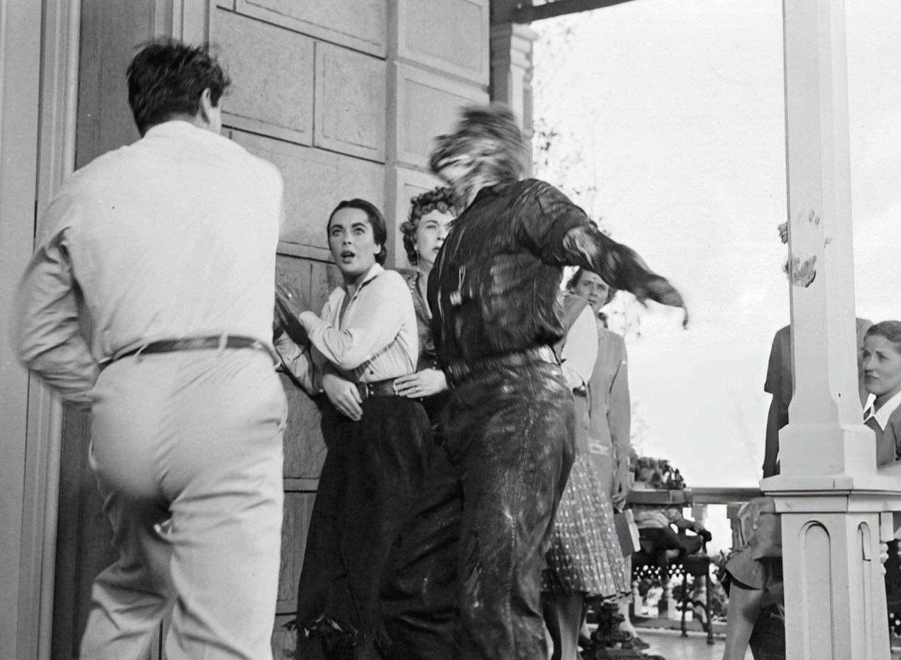 Rock Hudson Punches James Dean In ‘Giant’, 1956