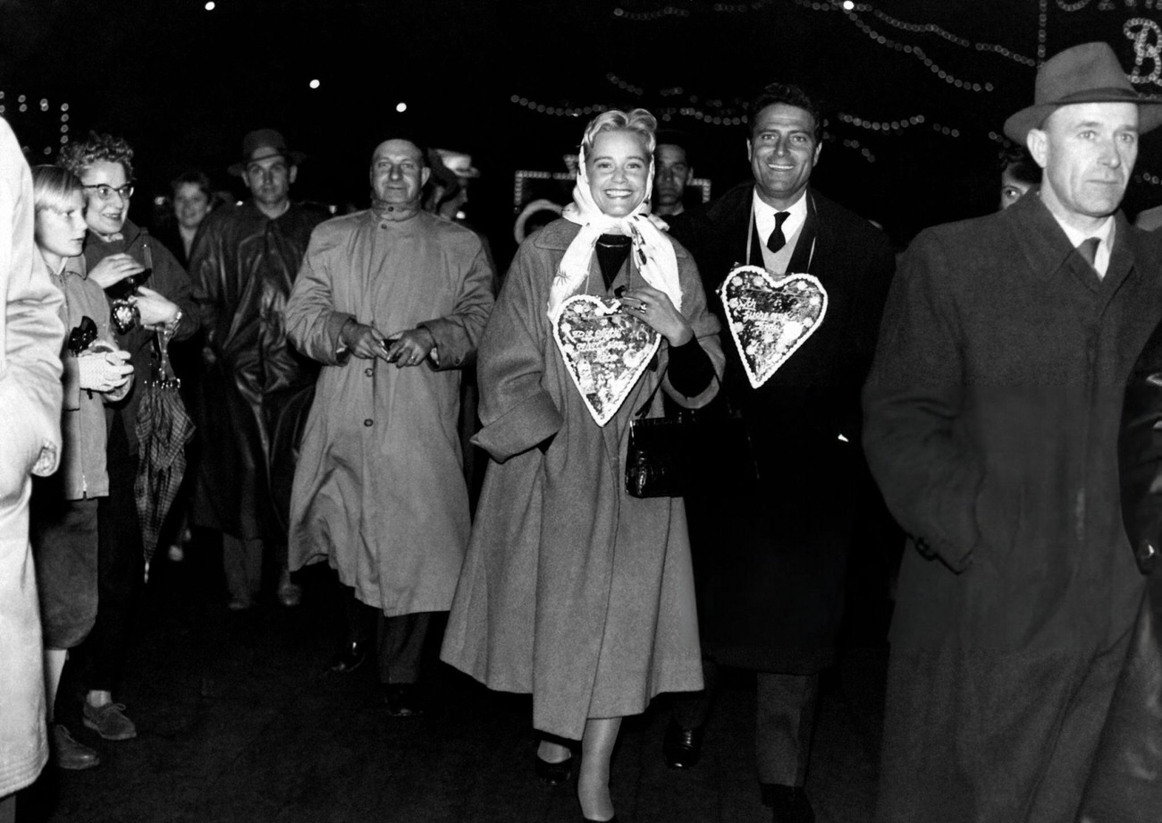 Raf Vallone And Maria Schell In A Scene From ‘Liebe’, 1956