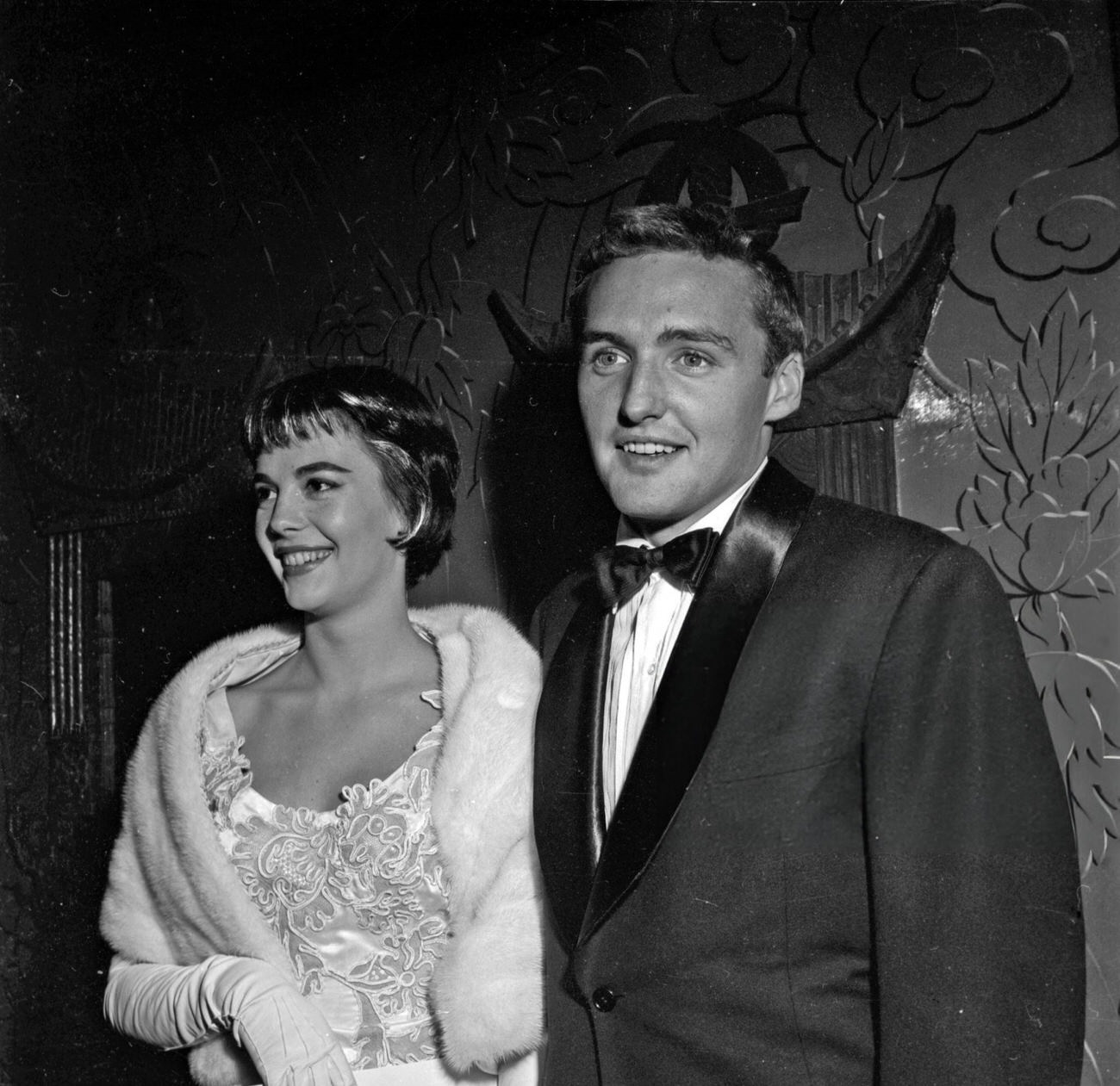 Dennis Hopper And Natalie Wood At The Premiere Of ‘Giant’, 1956