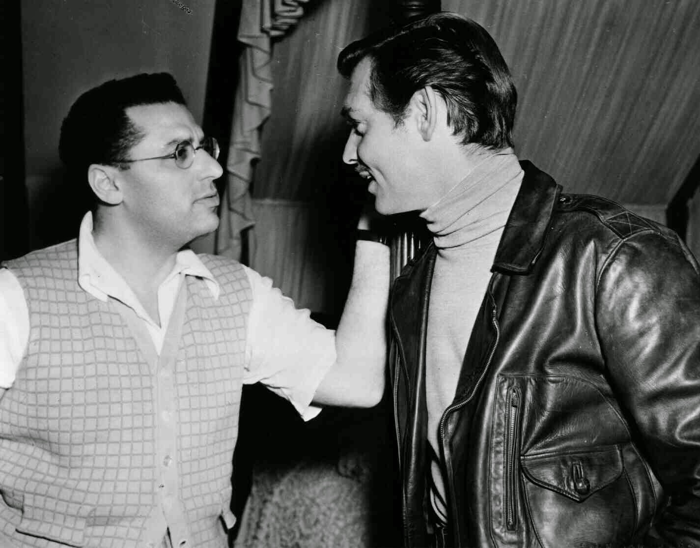 Replaced Director George Cukor, Standing With Clark Gable Who Plays Rhett Butler.