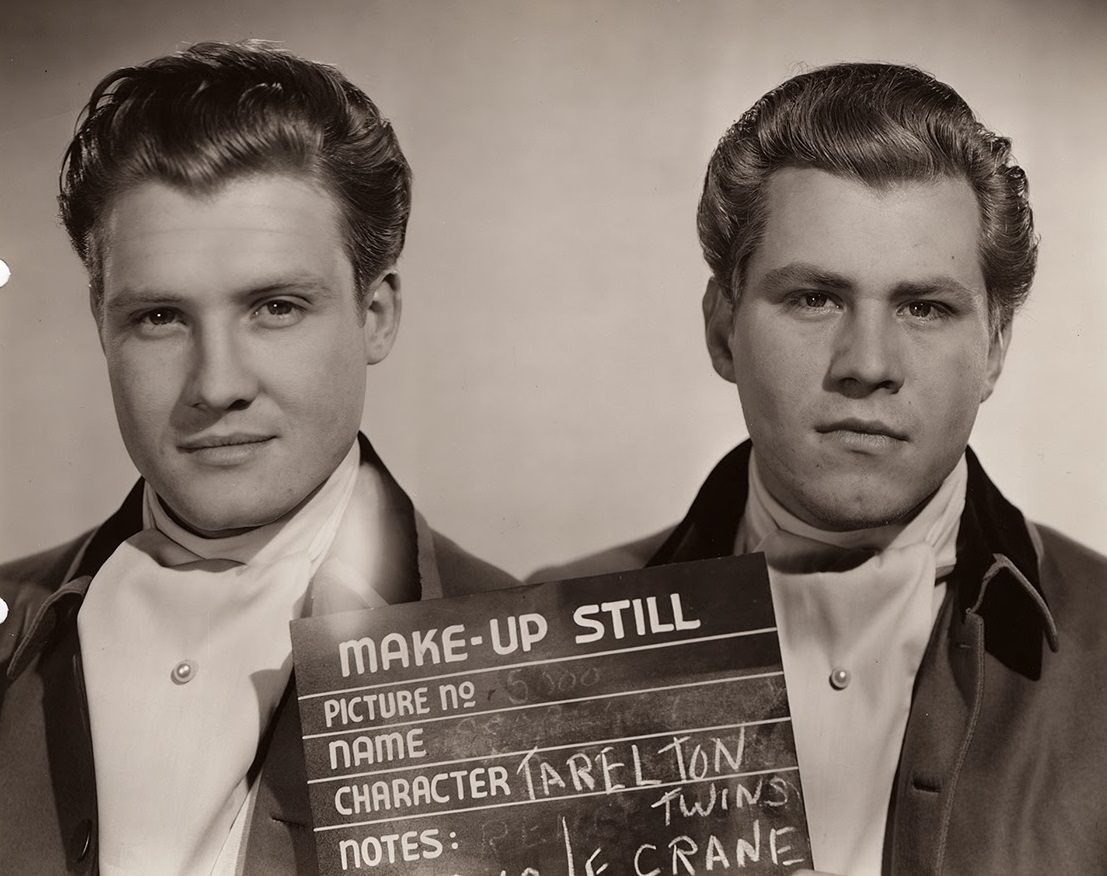 Make Up Still Of George Reeves (L) And Fred Crane, Who Played The The Tarleton Twins.