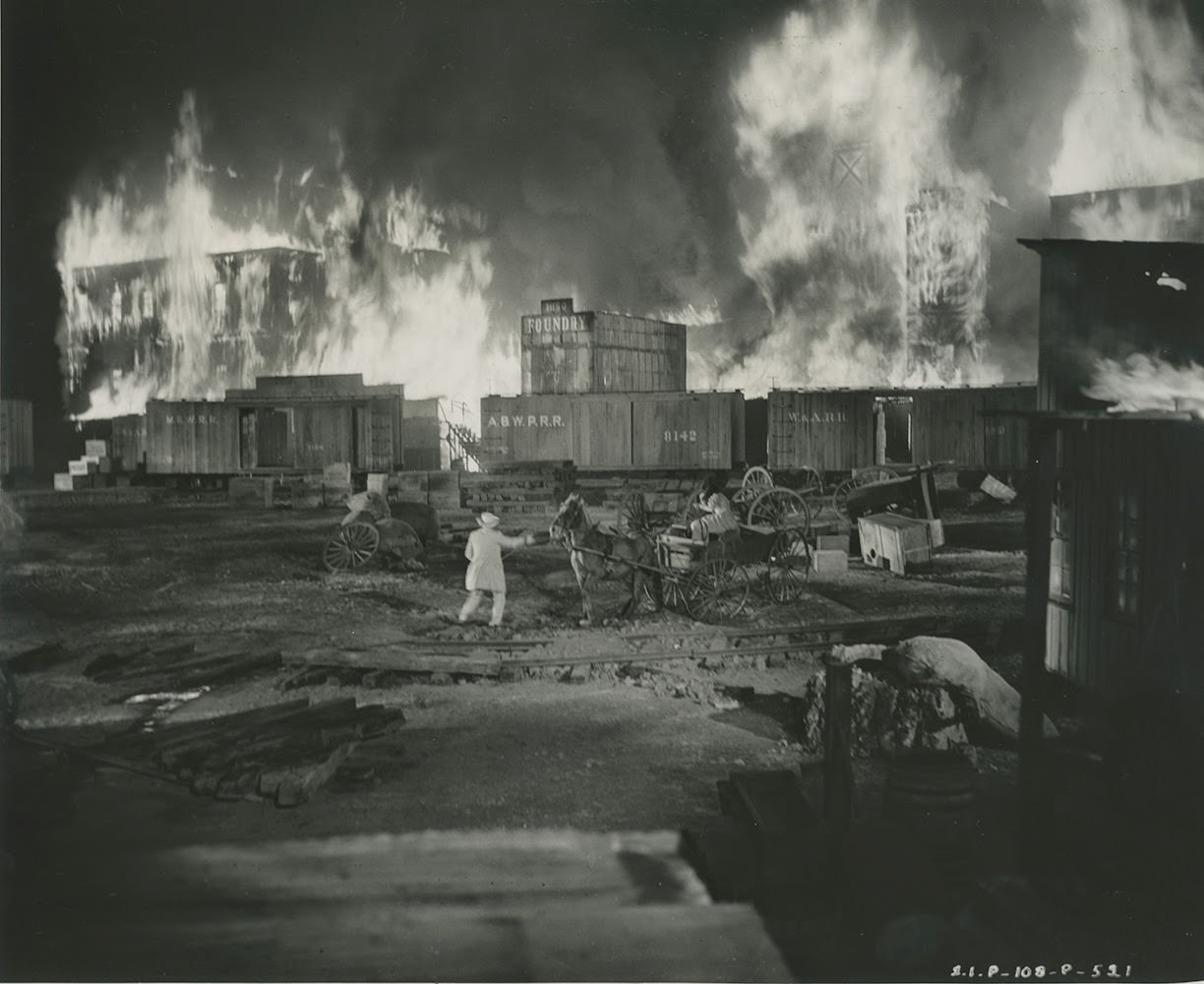 Filming For The &Amp;Quot;Burning Of Atlanta&Amp;Quot; Scene Was Completed In A Little More Than One Hour. Once The Embers Cooled, Production Manager Raymond Klune And His Team Would Begin Building The Sets For Tara, Twelve Oaks, And Downtown Atlanta.