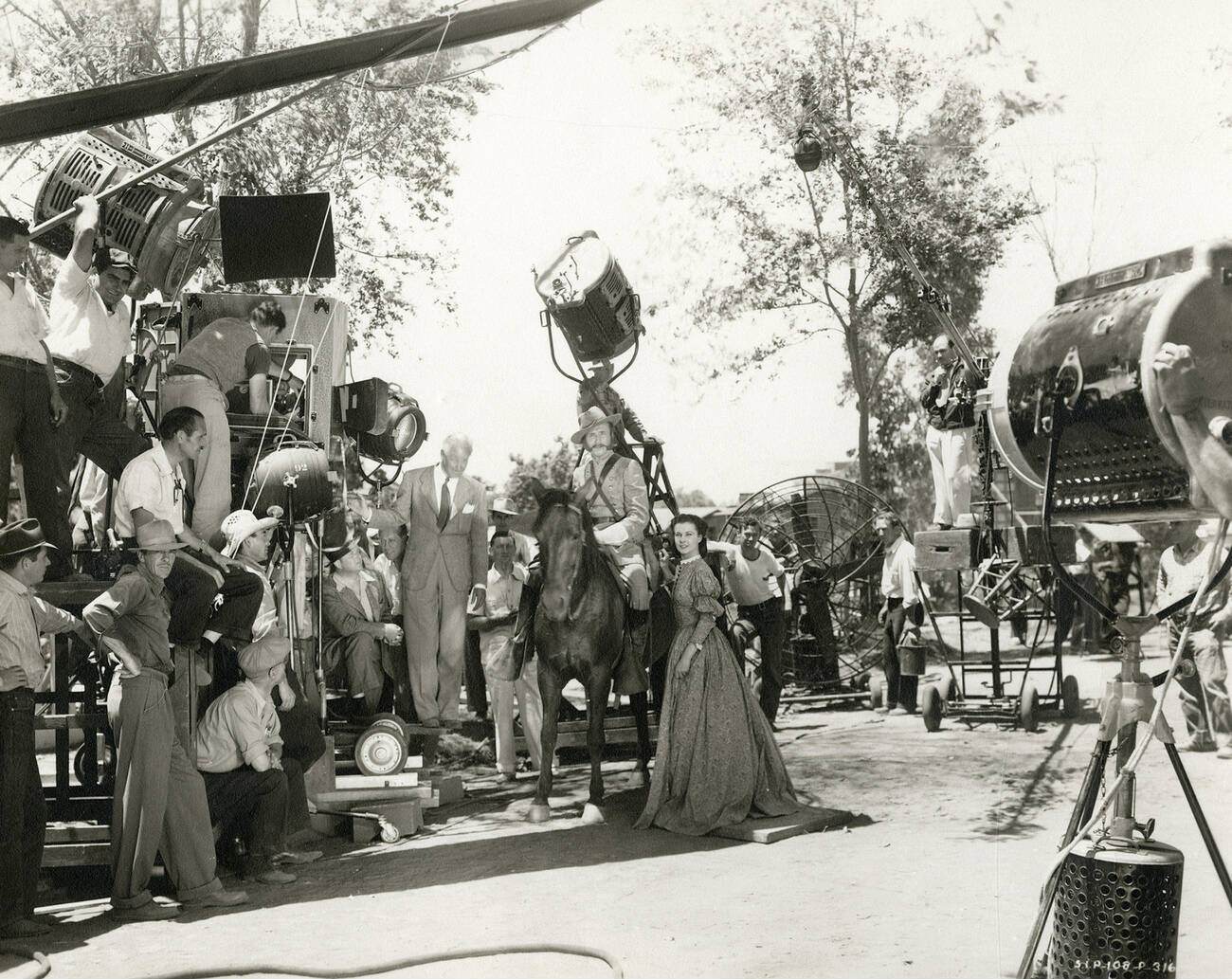 Vivien Leigh And Victor Fleming In ‘Gone With The Wind’, 1939.