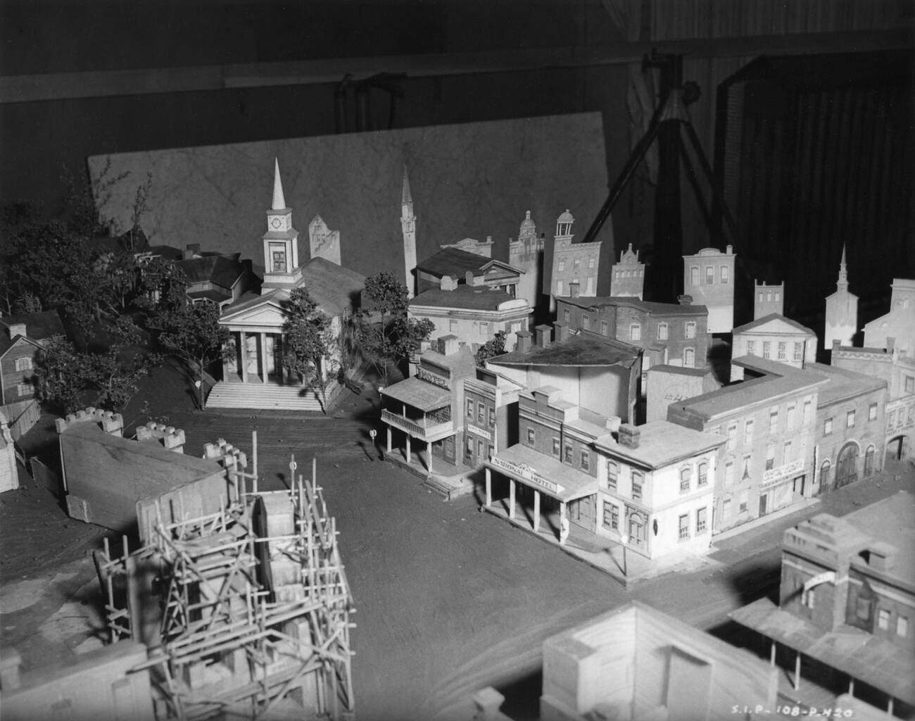 Art Director Lyle R. Wheeler'S Miniature Model Of Atlanta For ‘Gone With The Wind’, 1939.