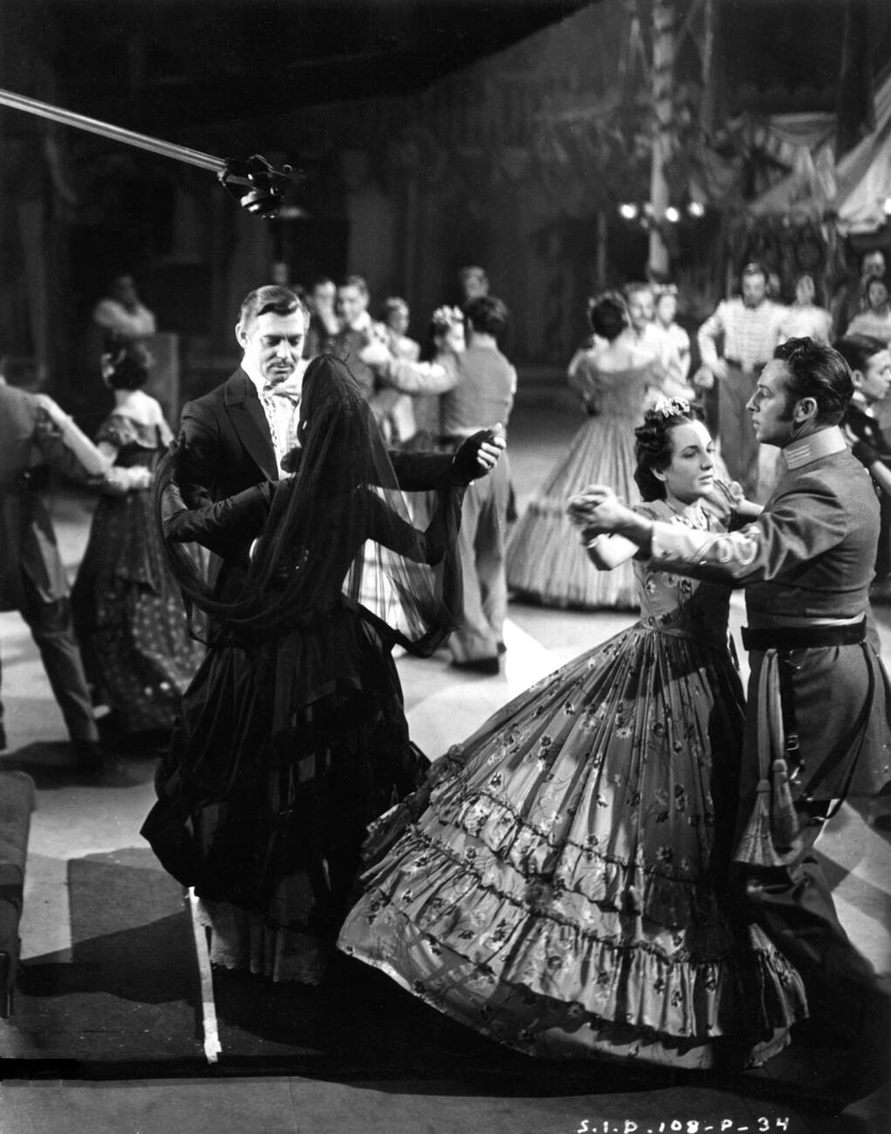 Clark Gable And Vivien Leigh Dancing At The Atlanta Bazaar In ‘Gone With The Wind’, 1939.