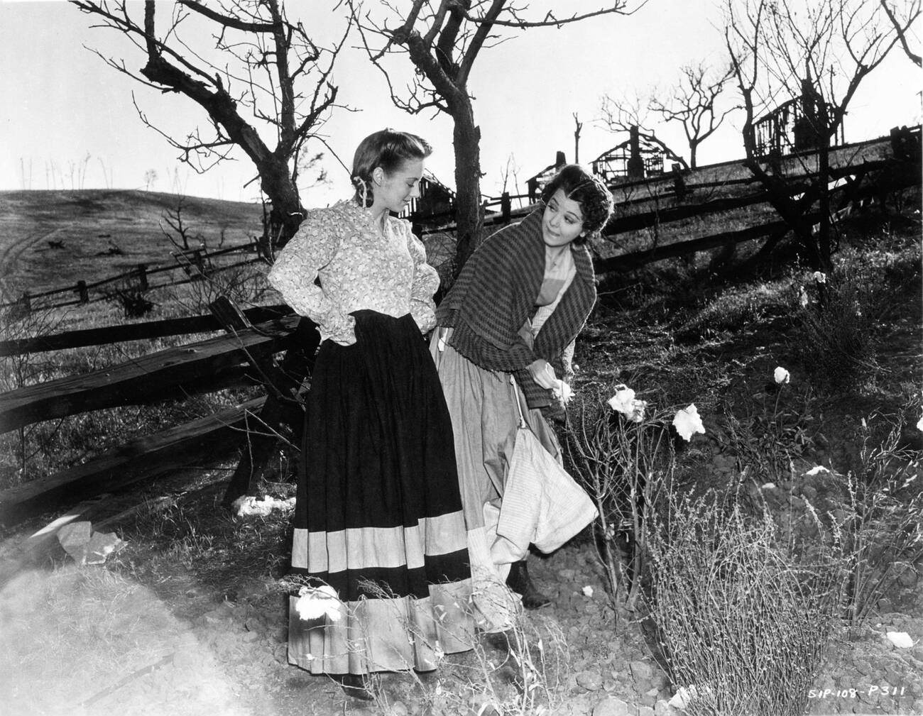 Evelyn Keyes And Ann Rutherford In Publicity Photos For ‘Gone With The Wind’, 1939.