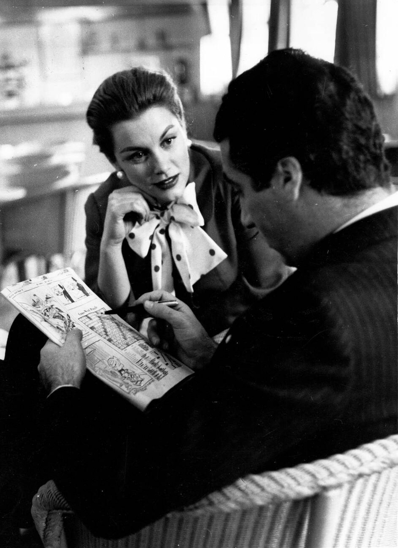Linda Christian And Marquis De Portago At An Airport.