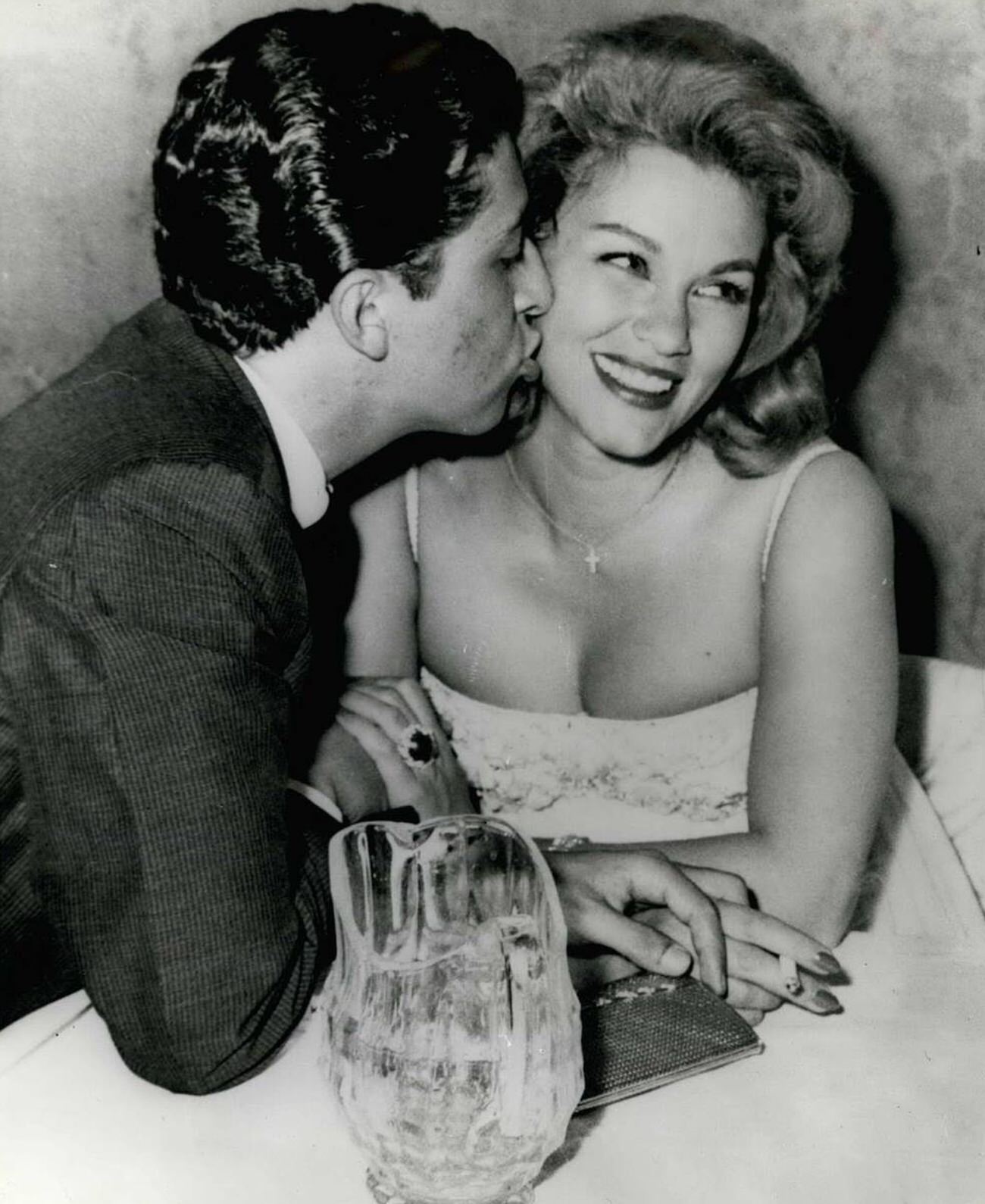 Linda Christian And Miguel Miranda In Rome, June 1959.