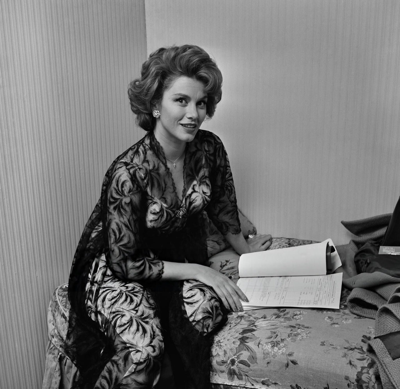 Linda Christian On The Set Of ‘The House Of The Seven Hawks’, 1959.