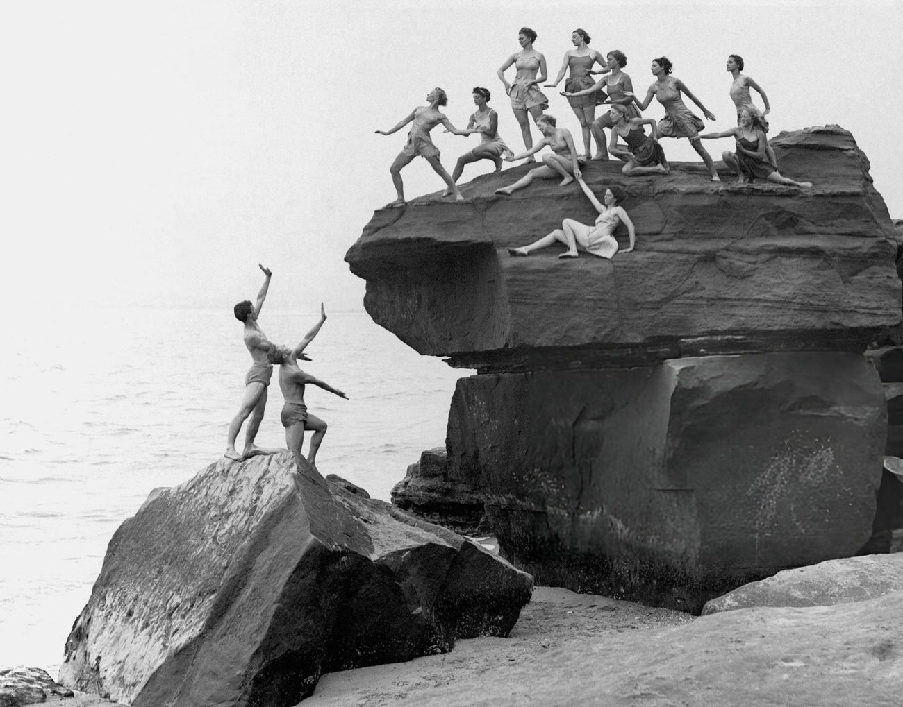 Margaret Morris Movement Dancers Rehearsing At Summer School.