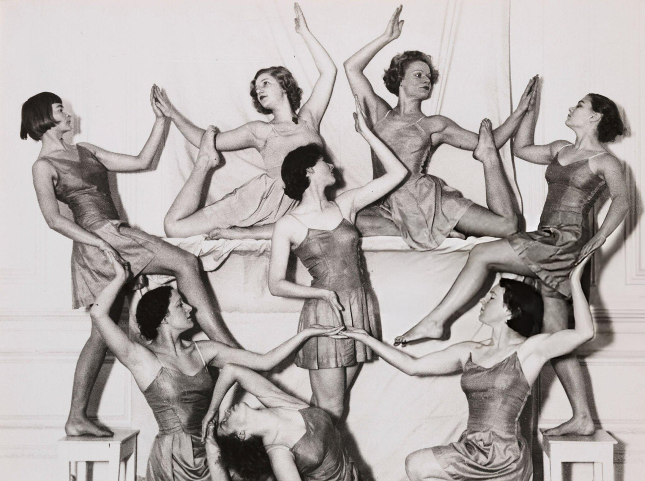 Margaret Morris Movement Dancers Rehearsing For The Health And Beauty Show, London, 1935.