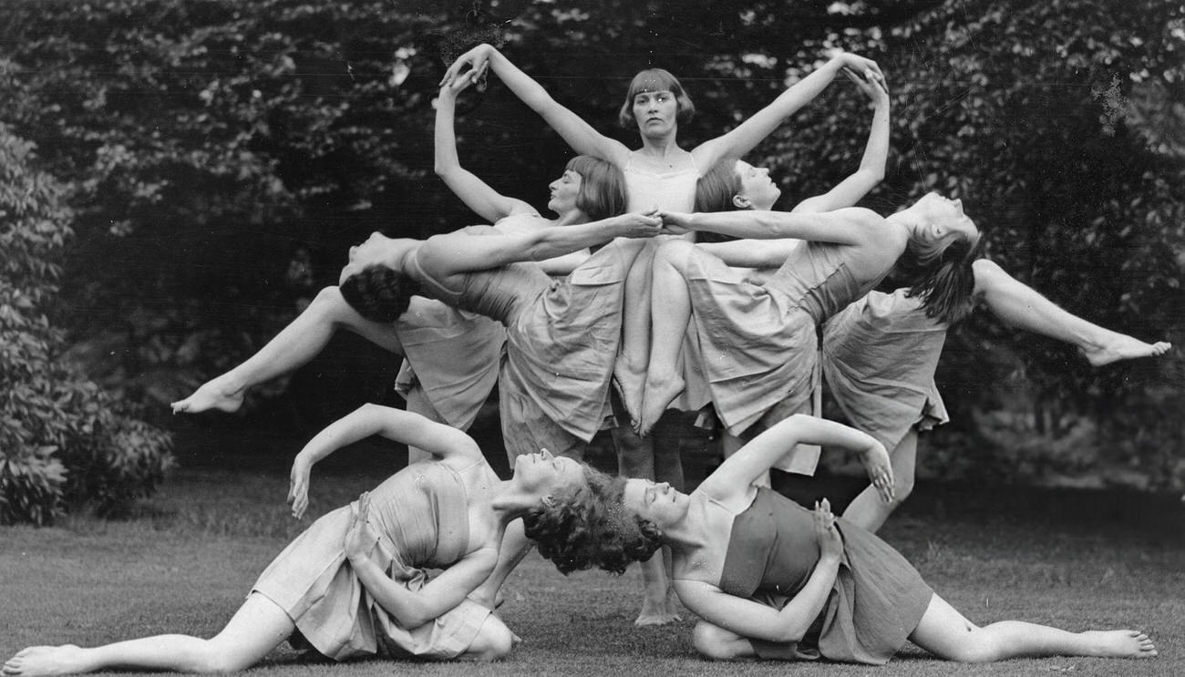 Margaret Morris Ballet Dancers Training At Highgate Grounds, London, Circa 1930.