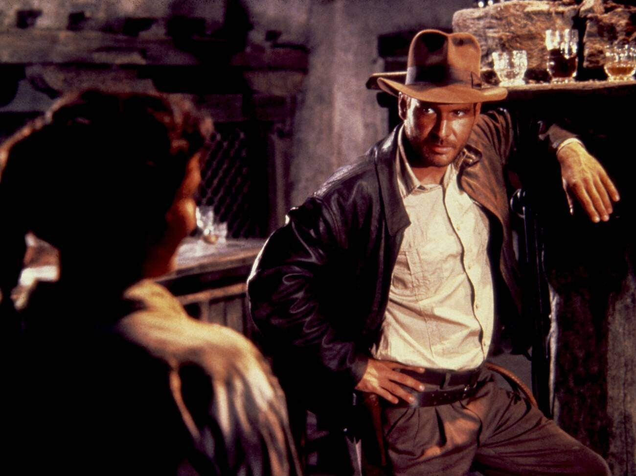 Harrison Ford And Karen Allen In ‘Raiders Of The Lost Ark’, 1981.