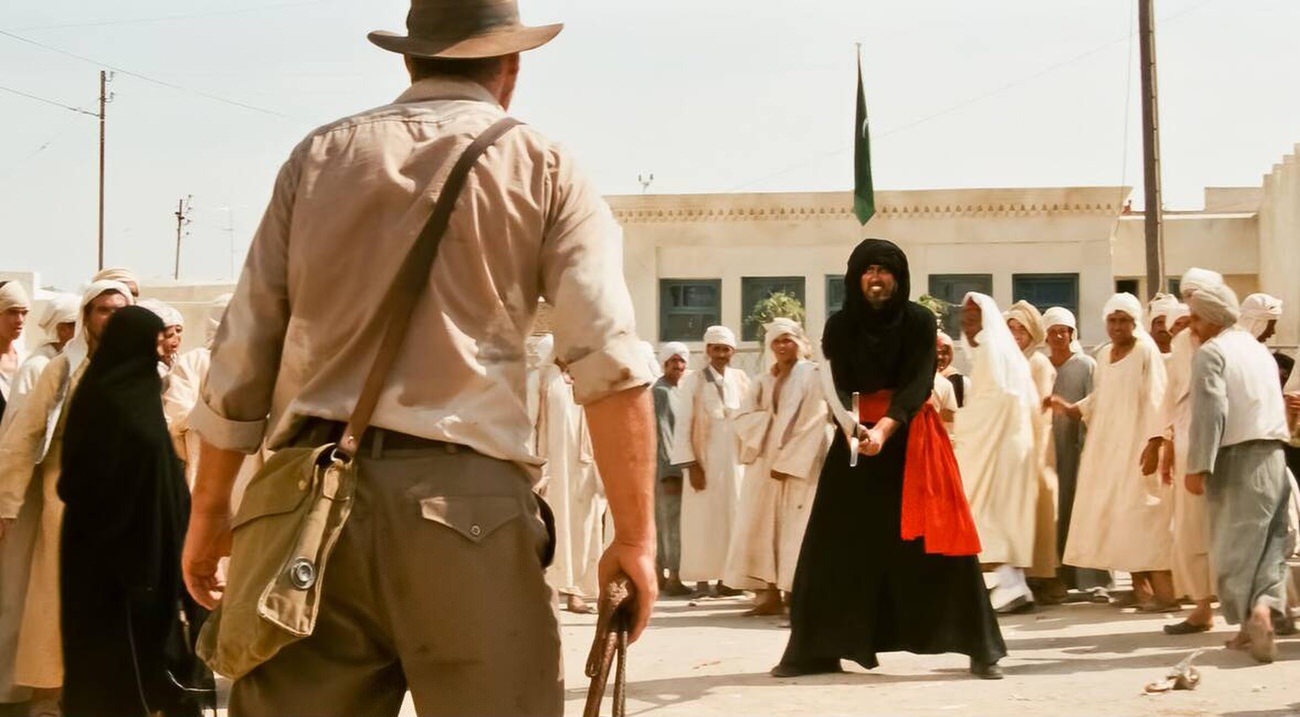 Harrison Ford In A Scene From ‘Raiders Of The Lost Ark’, 1981.