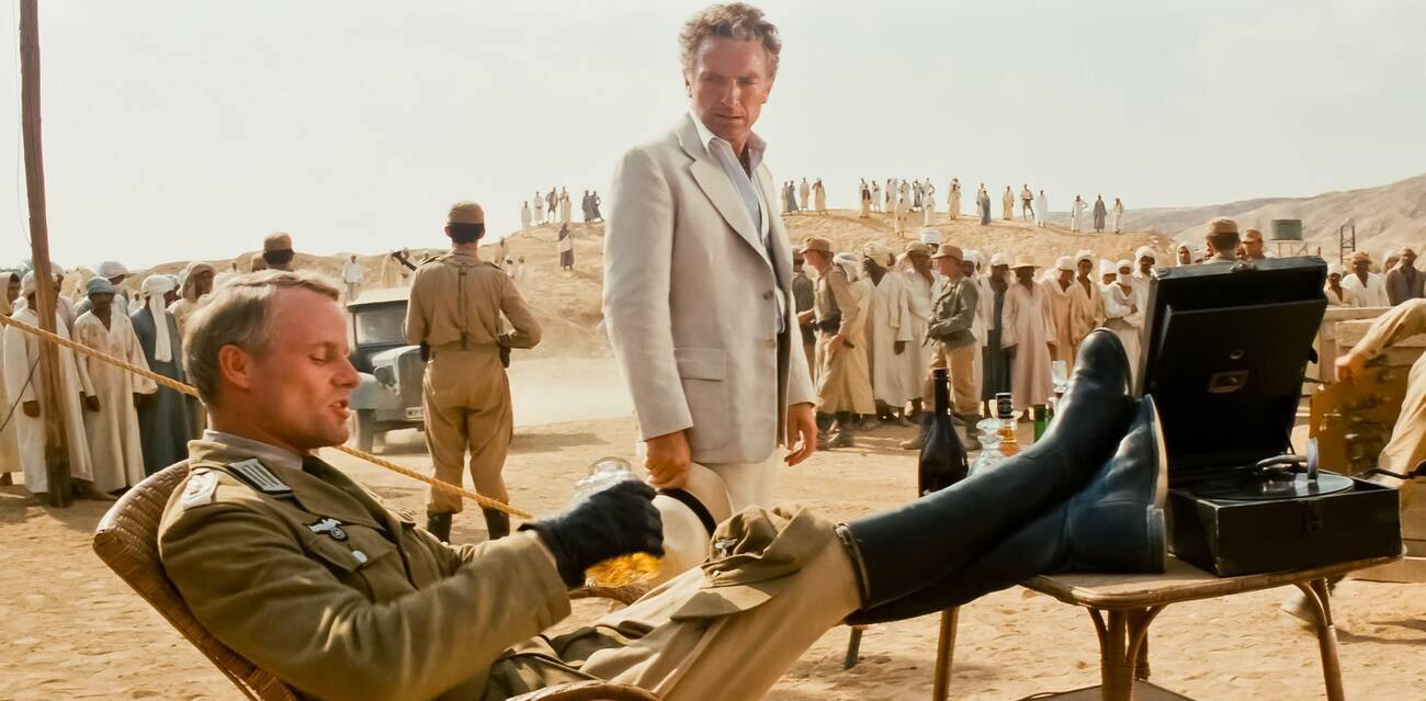 Wolf Kahler And Paul Freeman In A Scene From ‘Raiders Of The Lost Ark’, 1981.
