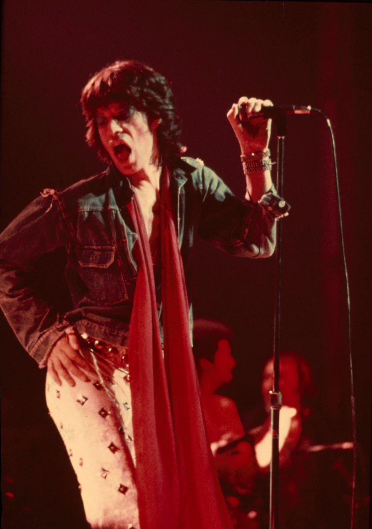 Mick Jagger Of The Rolling Stones Performing Onstage During Their 1973 European Tour.
