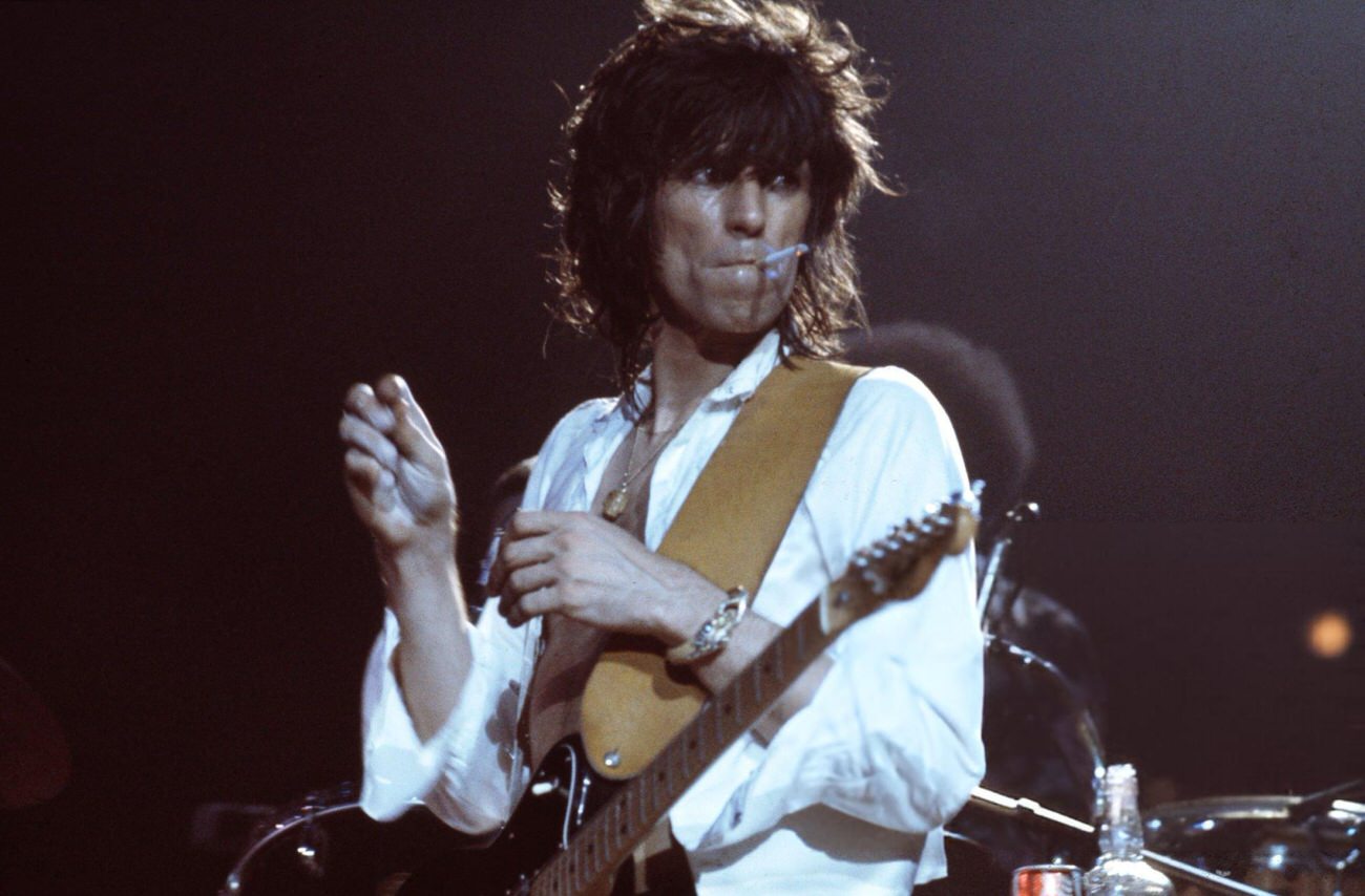 Keith Richards Of The Rolling Stones Onstage During Their 1973 European Tour.