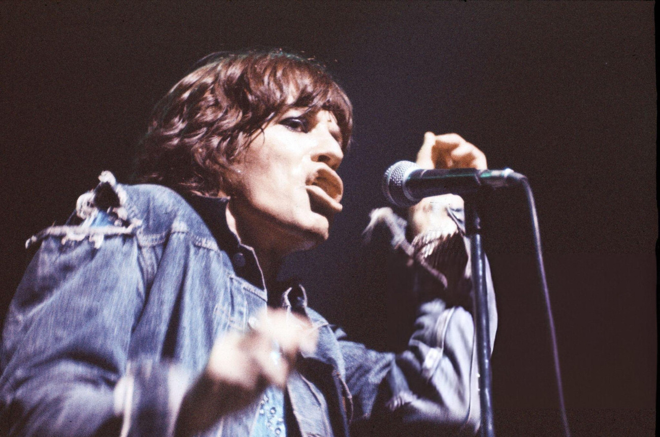 Mick Jagger Performing With The Rolling Stones During Their 1973 European Tour.