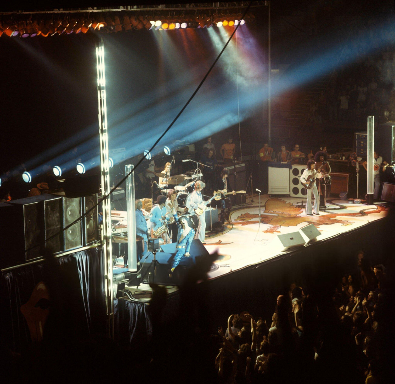 The Rolling Stones Performing Live At Wembley Empire Pool, London, During Their 1973 European Tour.