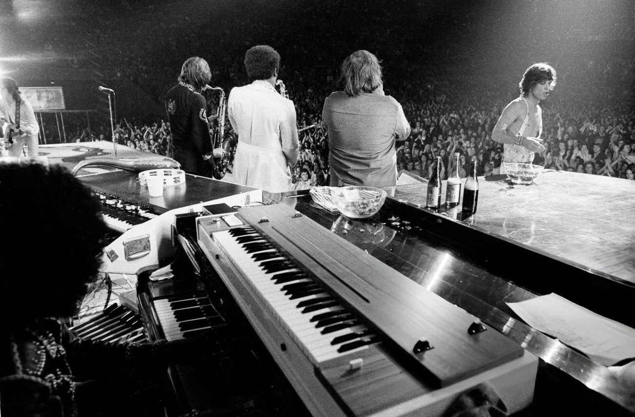 Mick Jagger Performing Onstage At The Stadthalle, Vienna, During The Rolling Stones' 1973 European Tour.