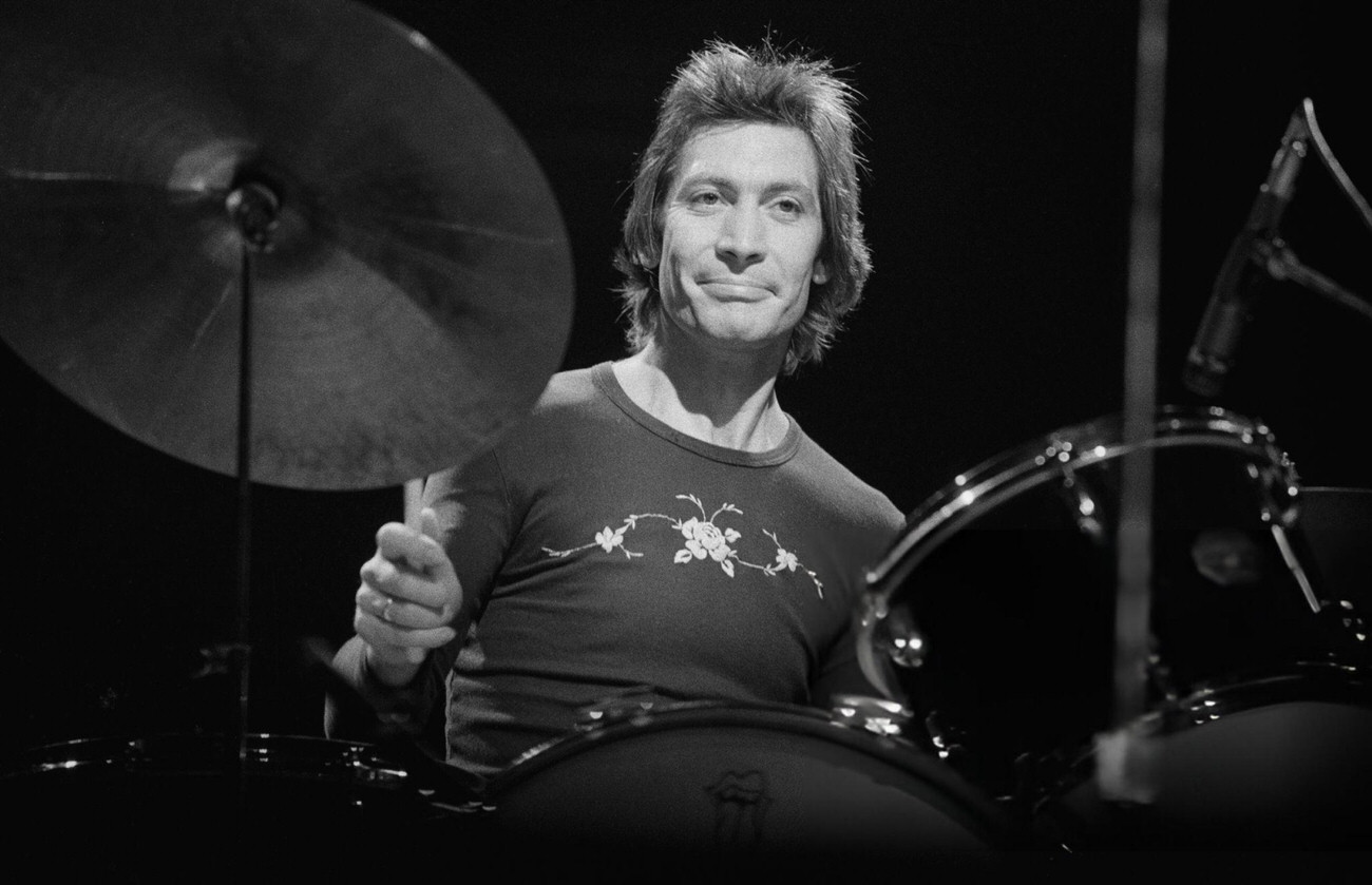 Charlie Watts Performing Onstage At The Stadthalle, Vienna, During The Rolling Stones' 1973 European Tour.