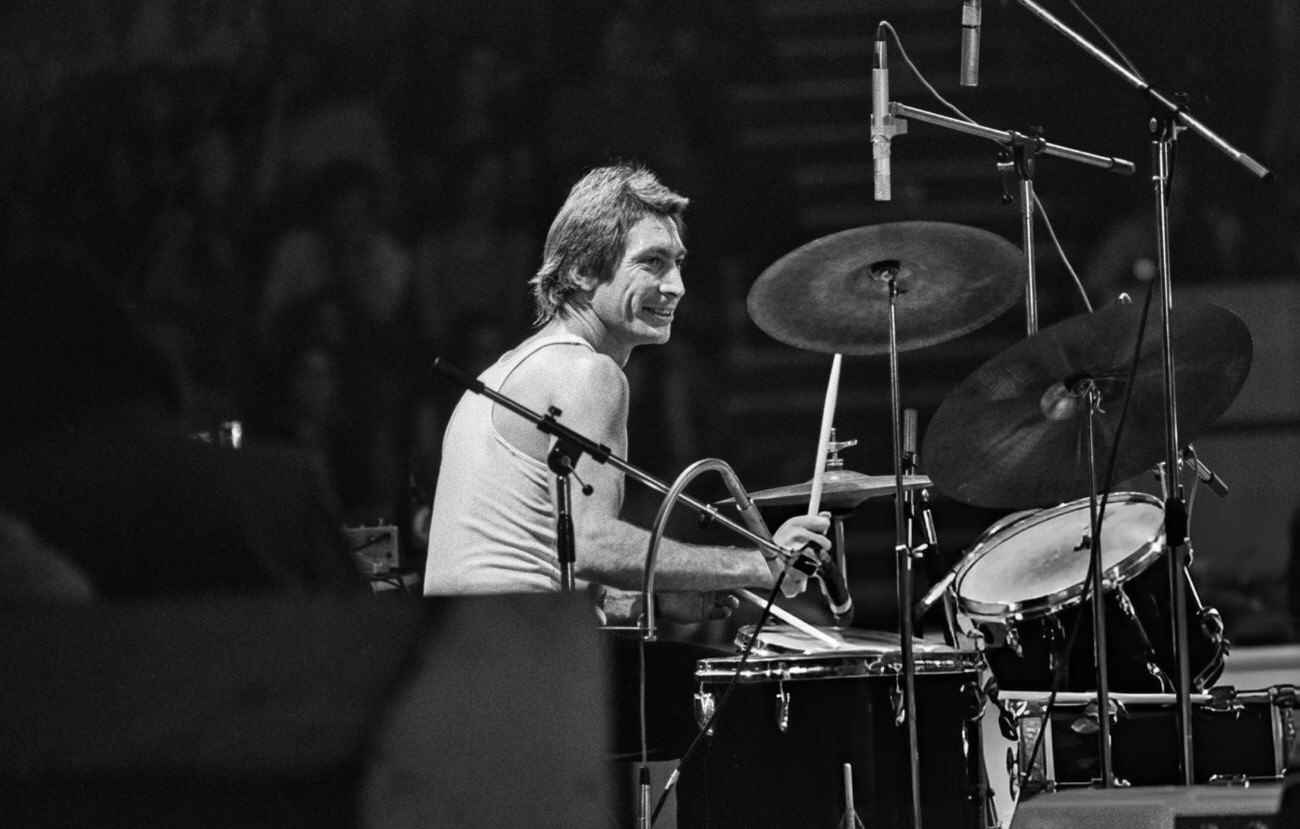 Charlie Watts Of The Rolling Stones At Wembley Empire Pool, London, During Their 1973 European Tour.