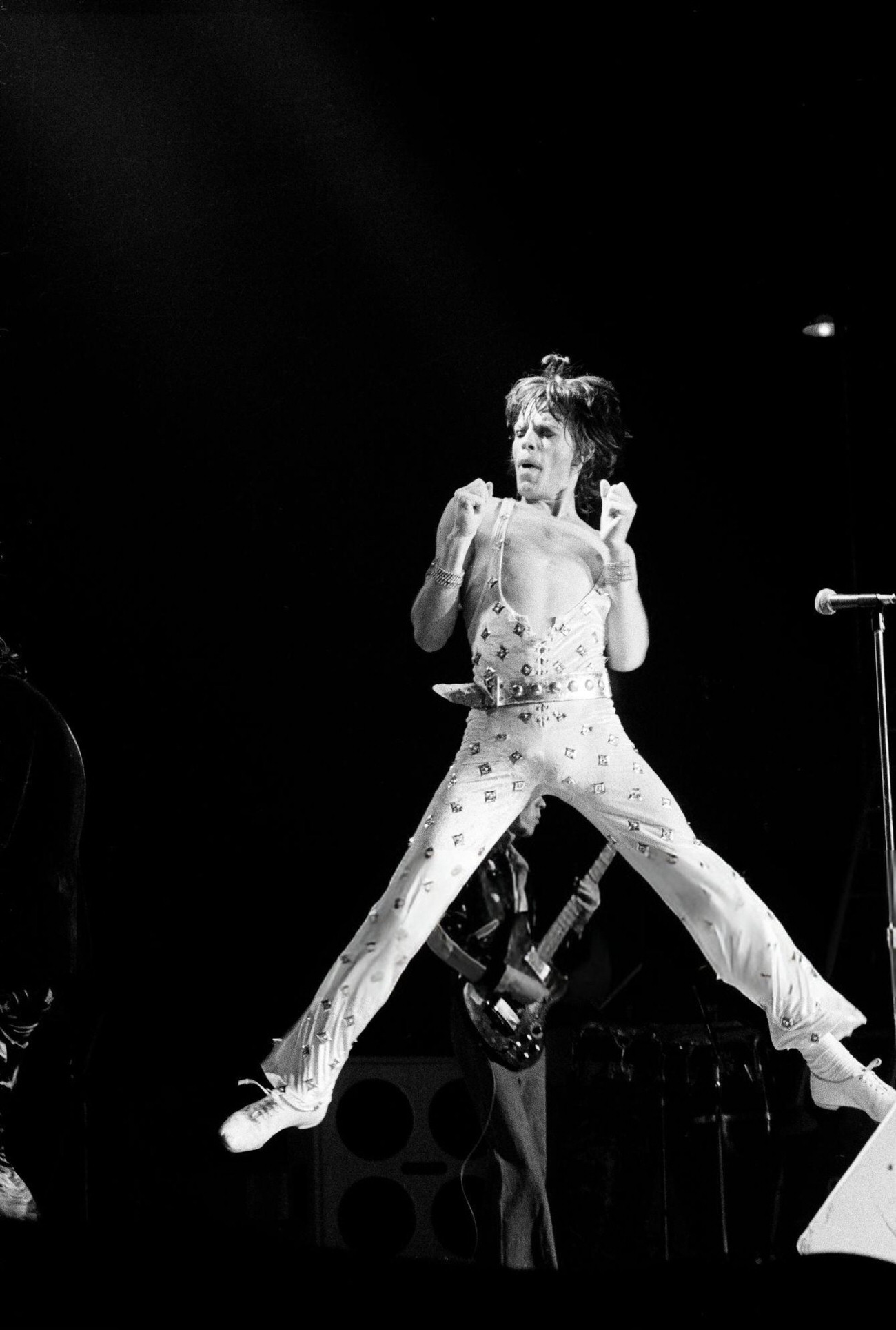 Mick Jagger Of The Rolling Stones Performing At Kings Hall, Manchester, During Their 1973 European Tour.